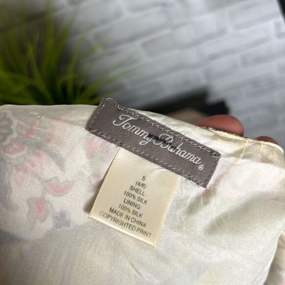 Tommy Bahama Silk Tropical Dress With Chain Straps Size Small 4/8 - Picture 6 of 6